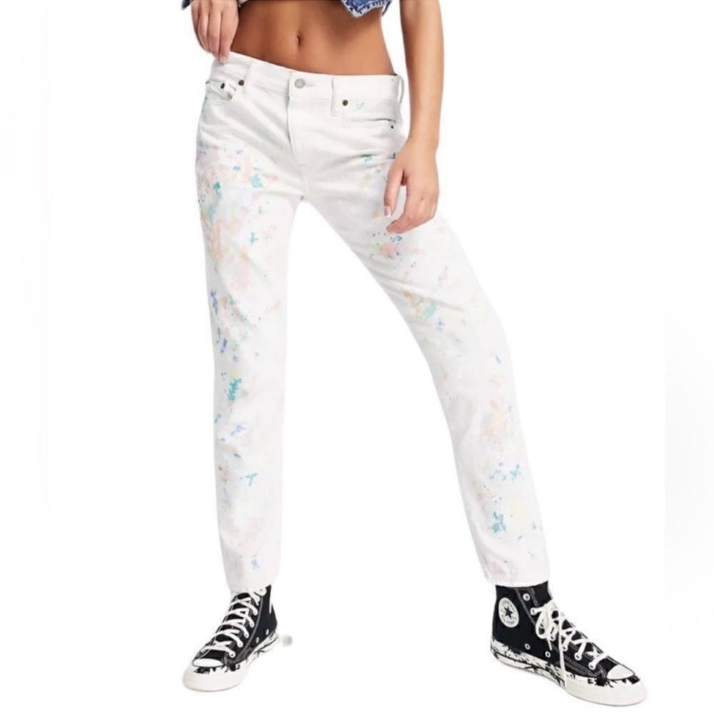 Polo Ralph Lauren Girls White Boyfriend Jeans(Size 16)